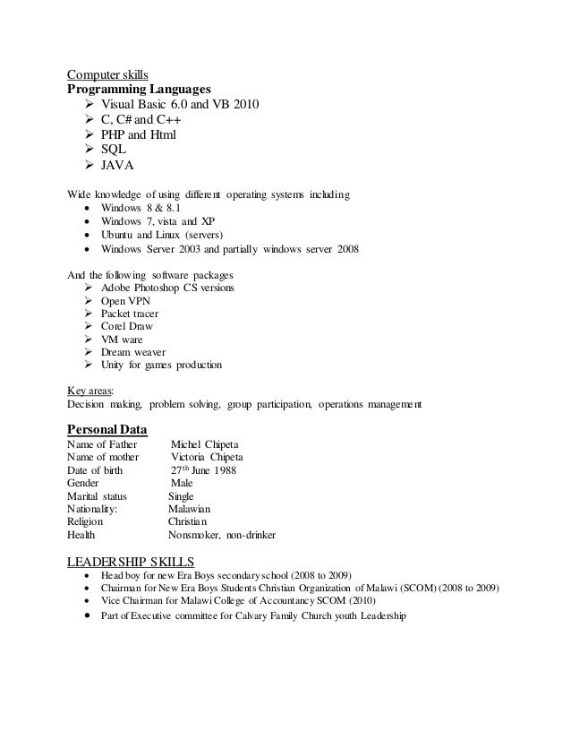 Curriculum Vitae