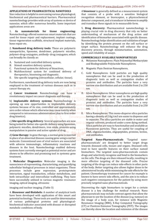 Current Trends of “Nanotechnology” in Pharmaceutical | PDF
