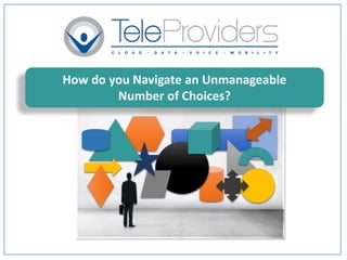 How do you Navigate an Unmanageable
Number of Choices?
 