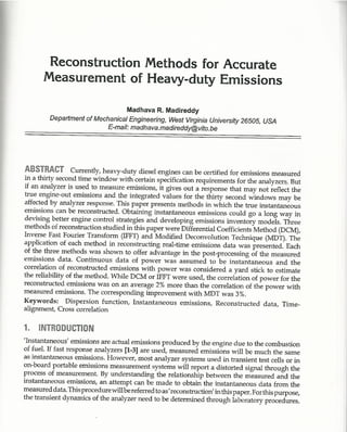 8. Reconstruction Methods
