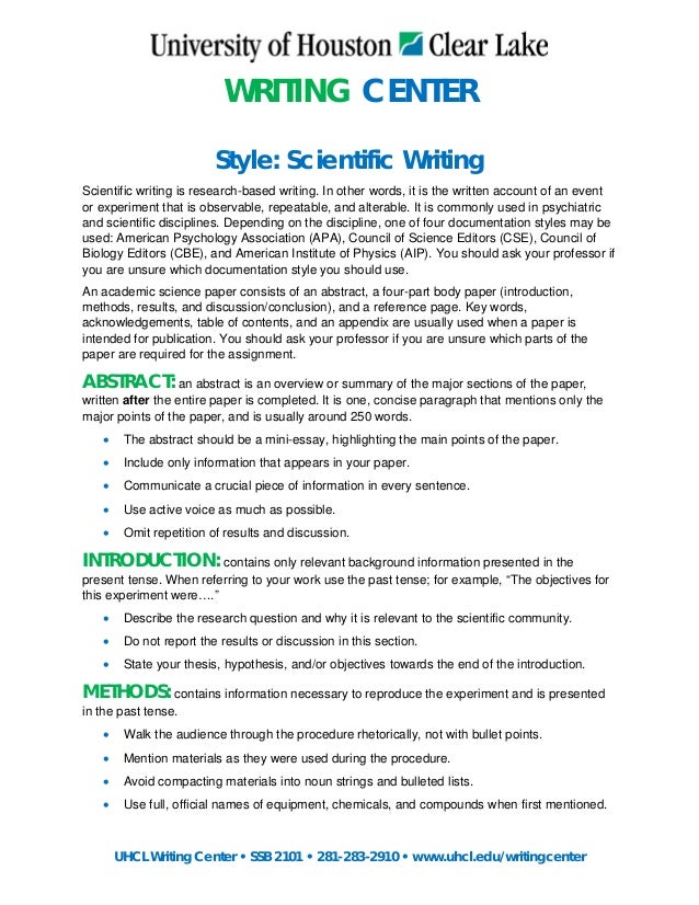 University scientific essay example picture