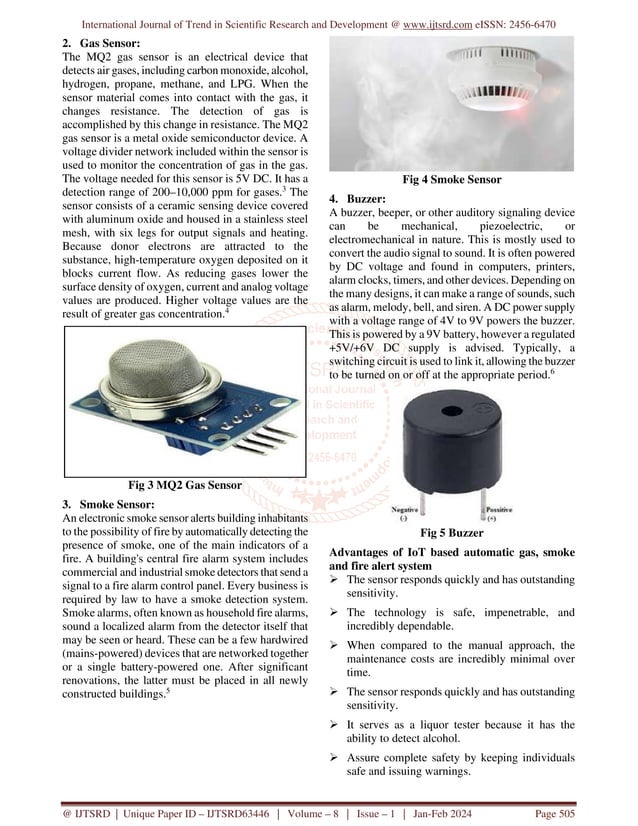 IoT Based Automatic Gas, Smoke and Fire Alert System | PDF | Indoor ...