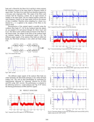 Real Time Acquisition and Analysis of PCG and PPG Signals | PDF