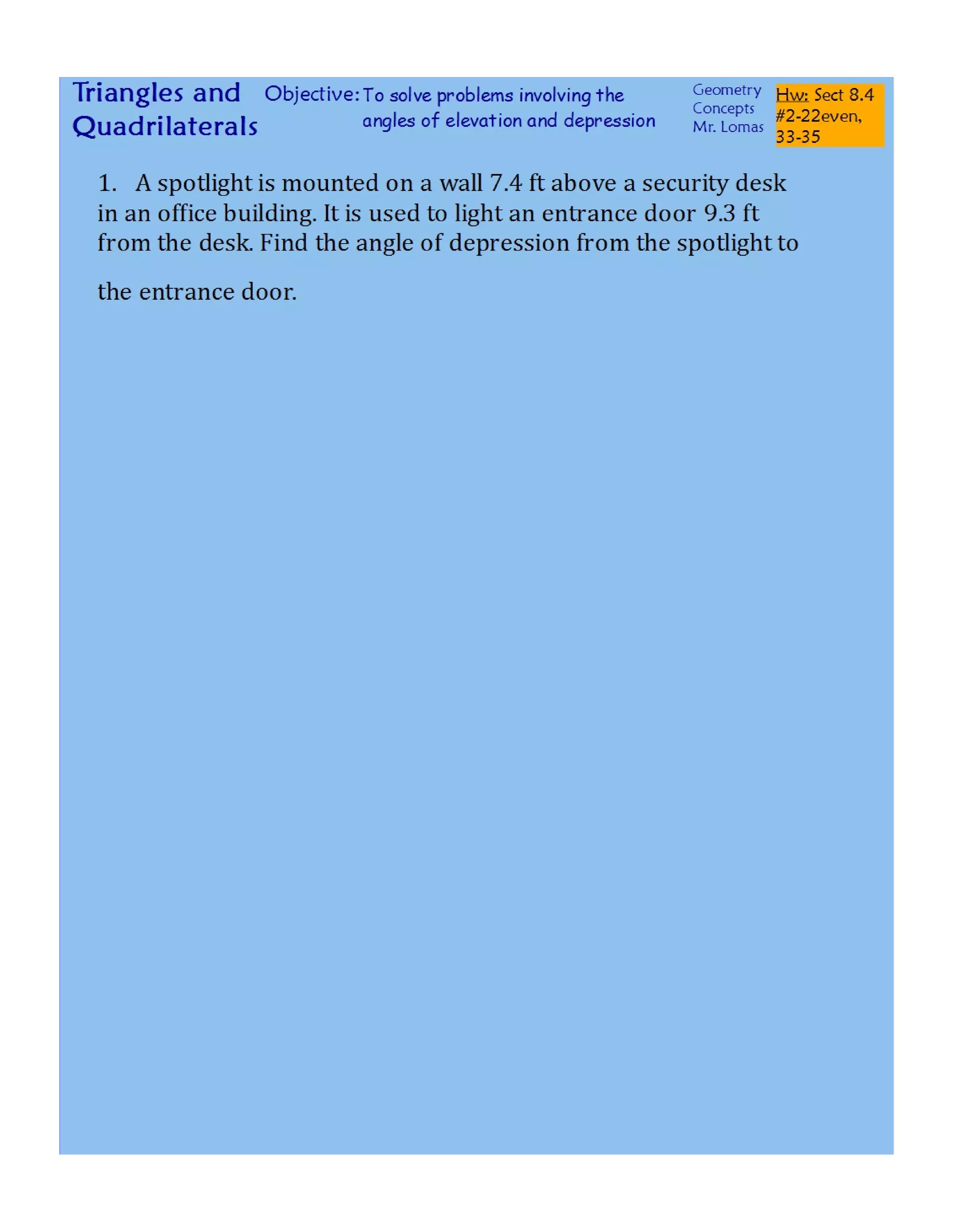 8-4 Angles of Elevation and Depression Concepts Day 2.pdf
