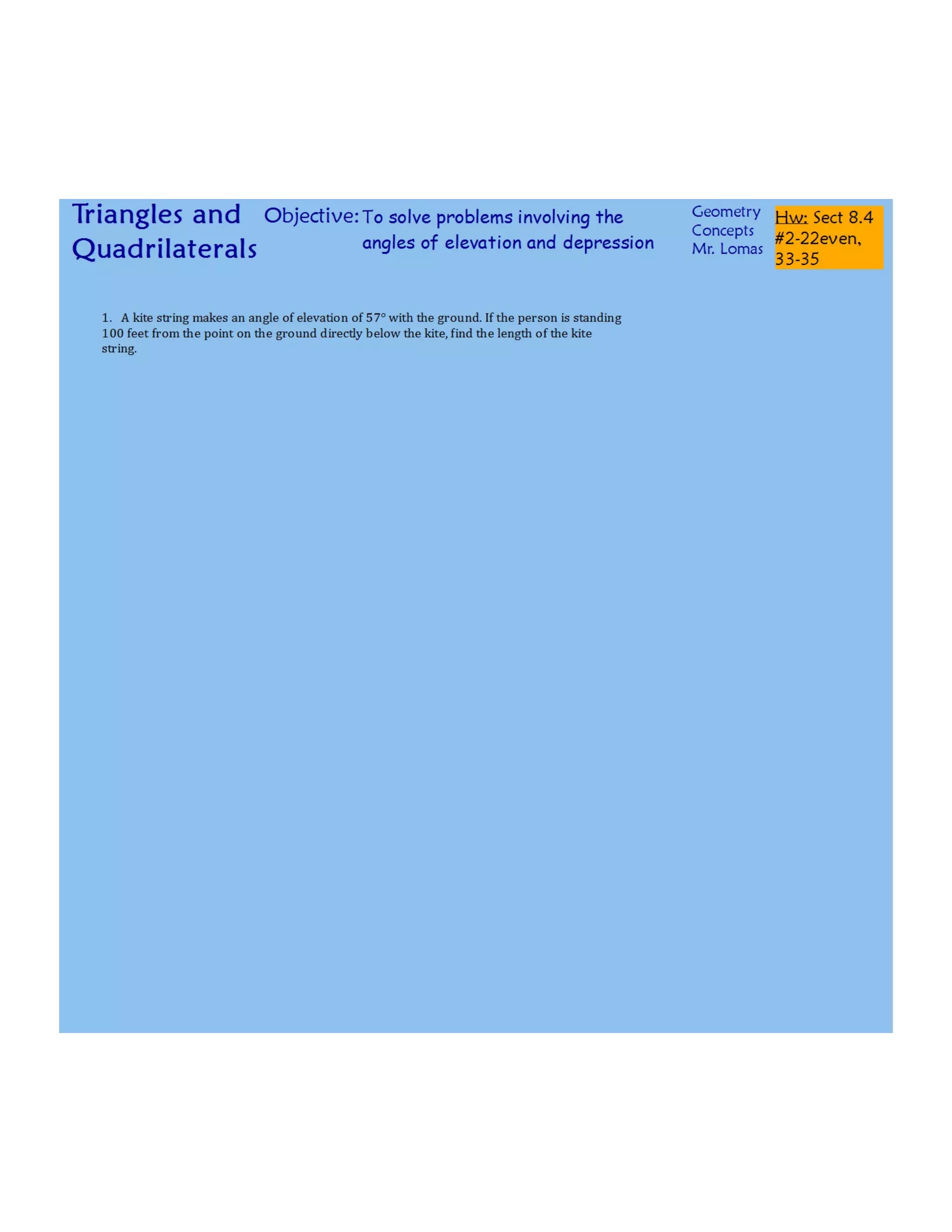 8-4 Angles of Elevation and Depression Concepts Day 2.pdf