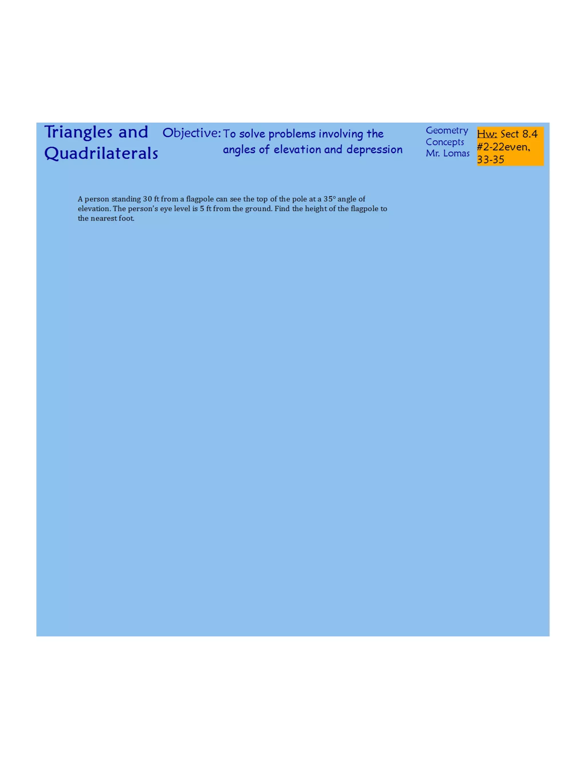 8-4 Angles of Elevation and Depression Concepts Day 2.pdf