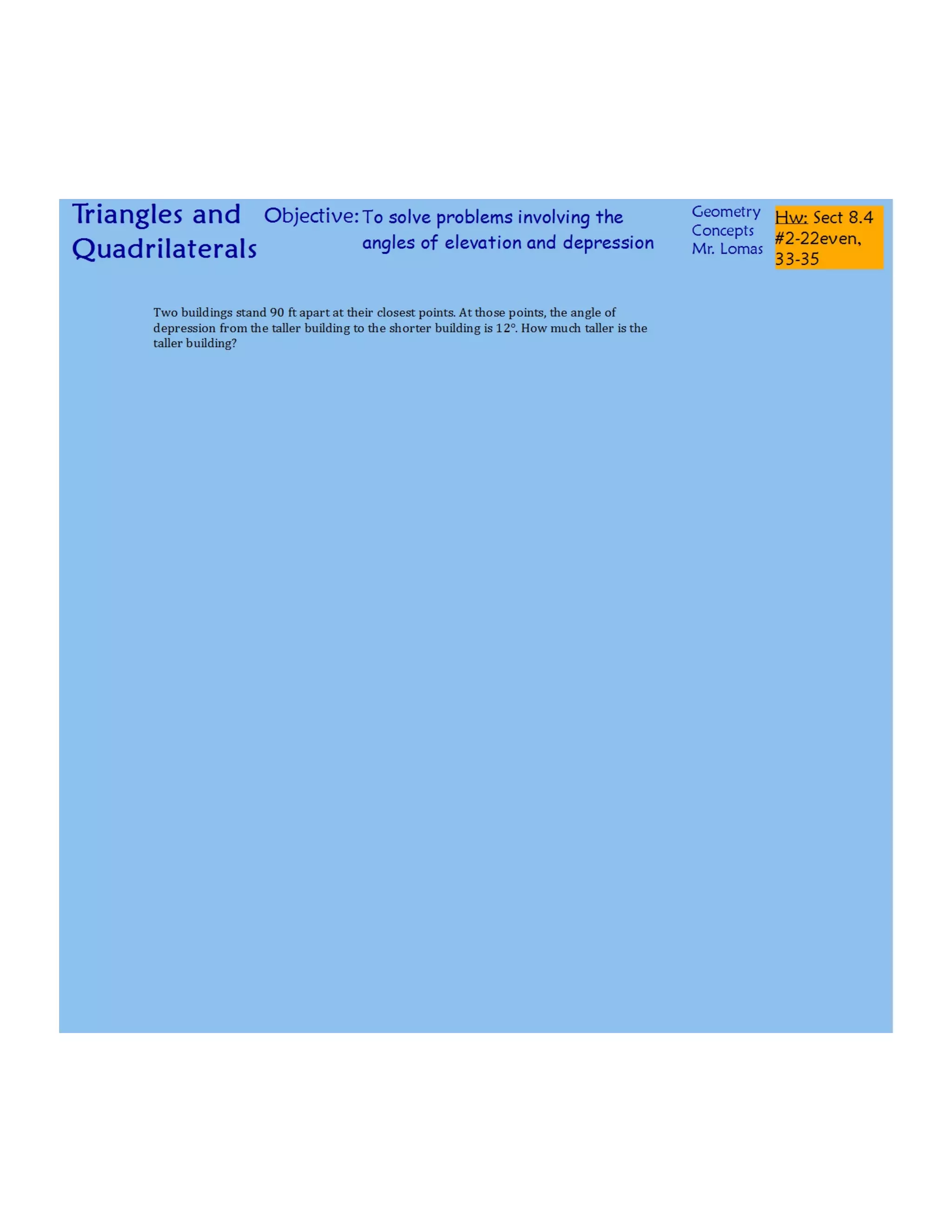 8-4 Angles of Elevation and Depression Concepts Day 2.pdf