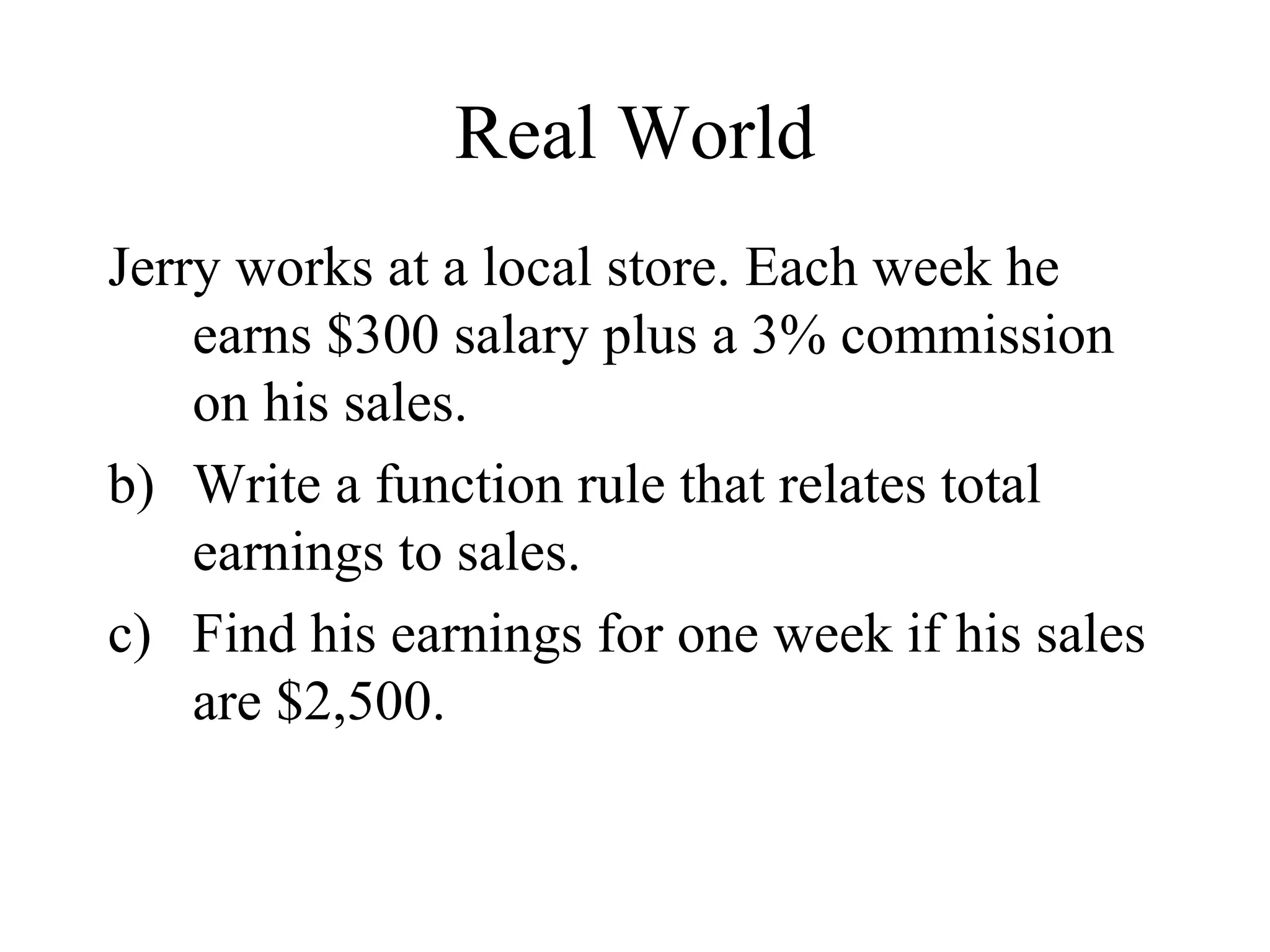 8 4 rules for linear functions ppt