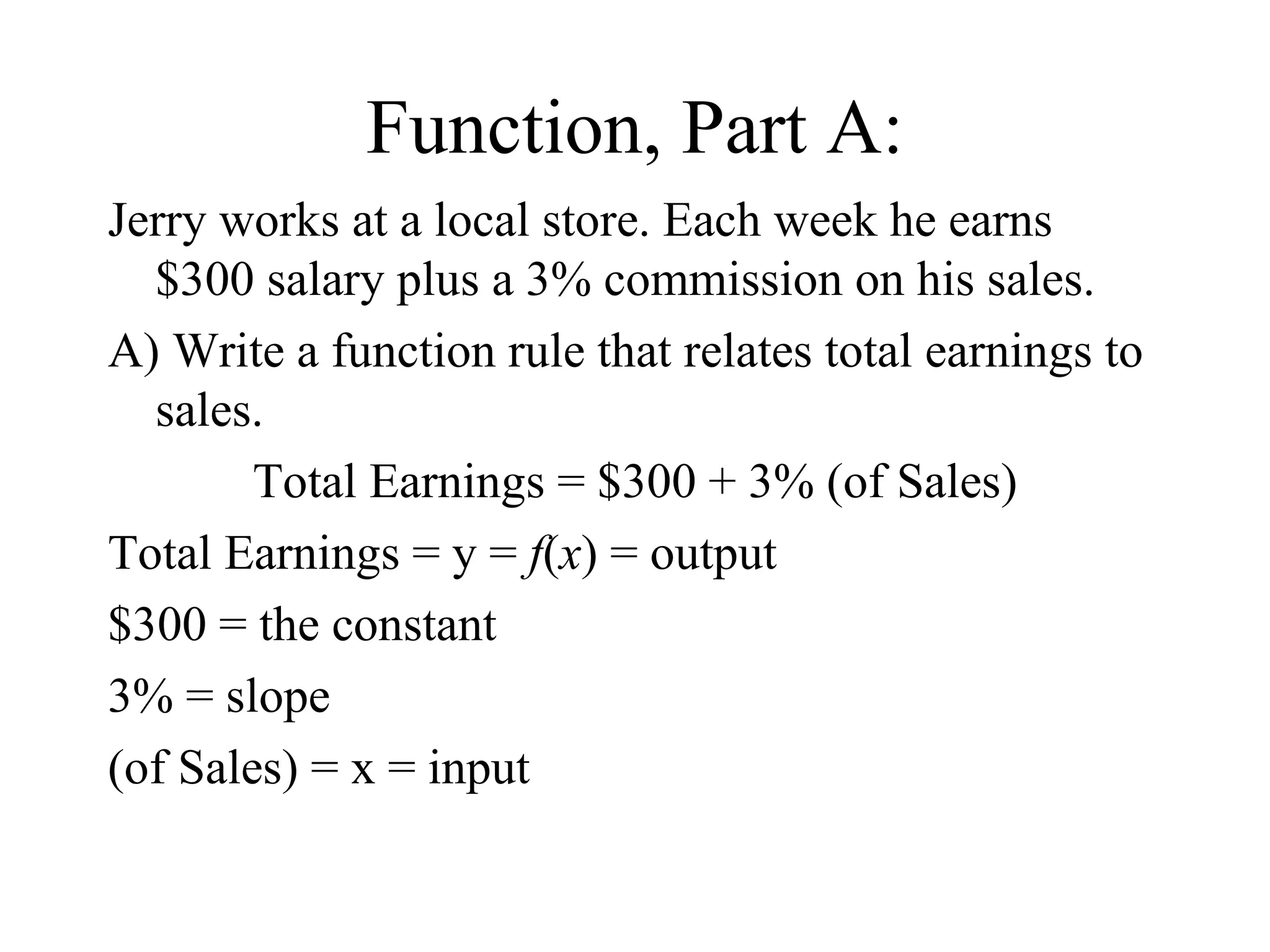 8 4 rules for linear functions ppt