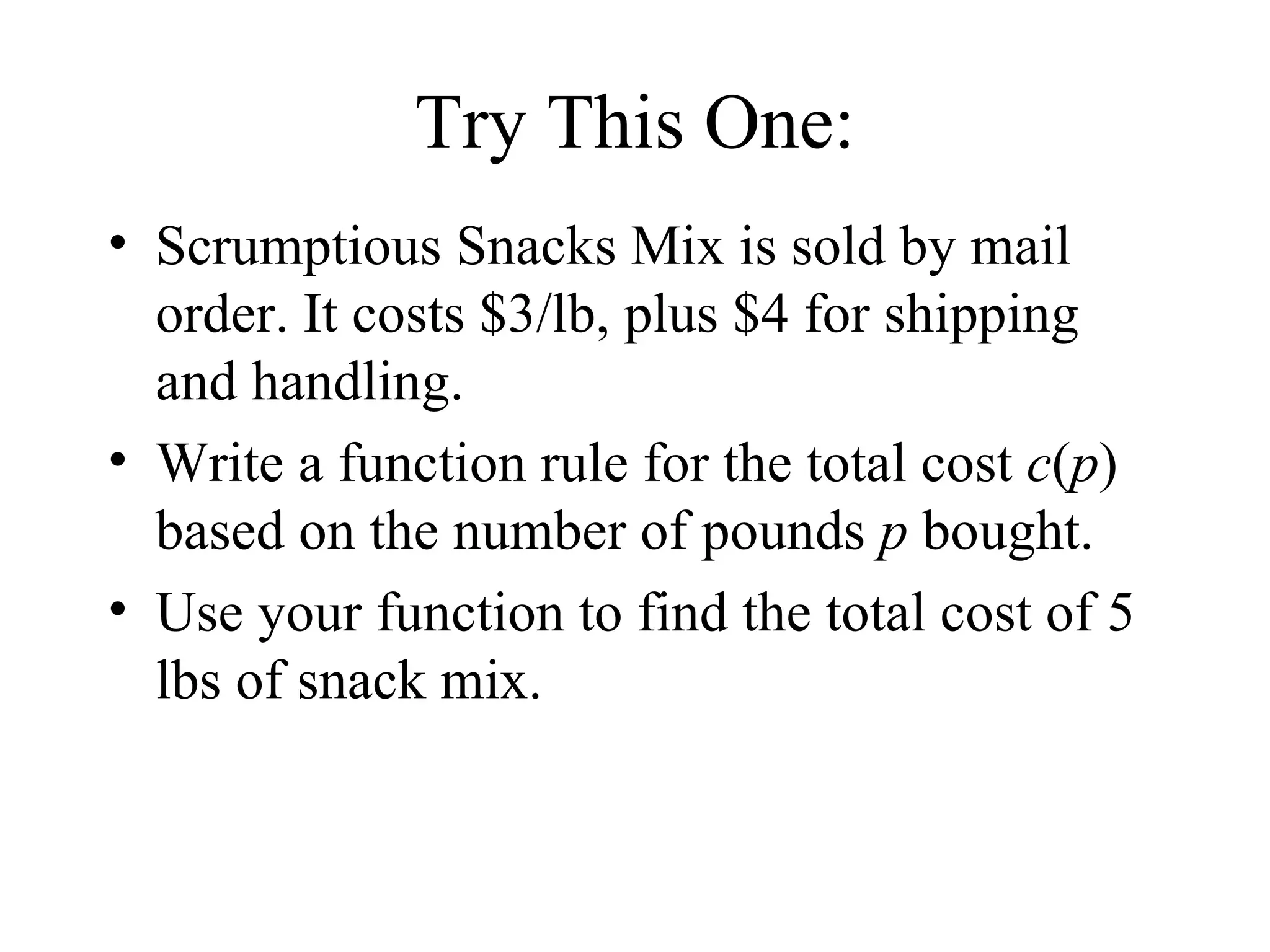 8 4 rules for linear functions ppt