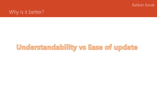 Why is it better?
Batikan Kavak
 