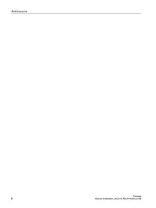 Avant-propos
Fraisage
6 Manuel d'utilisation, 06/2019, A5E44903512D AB
 