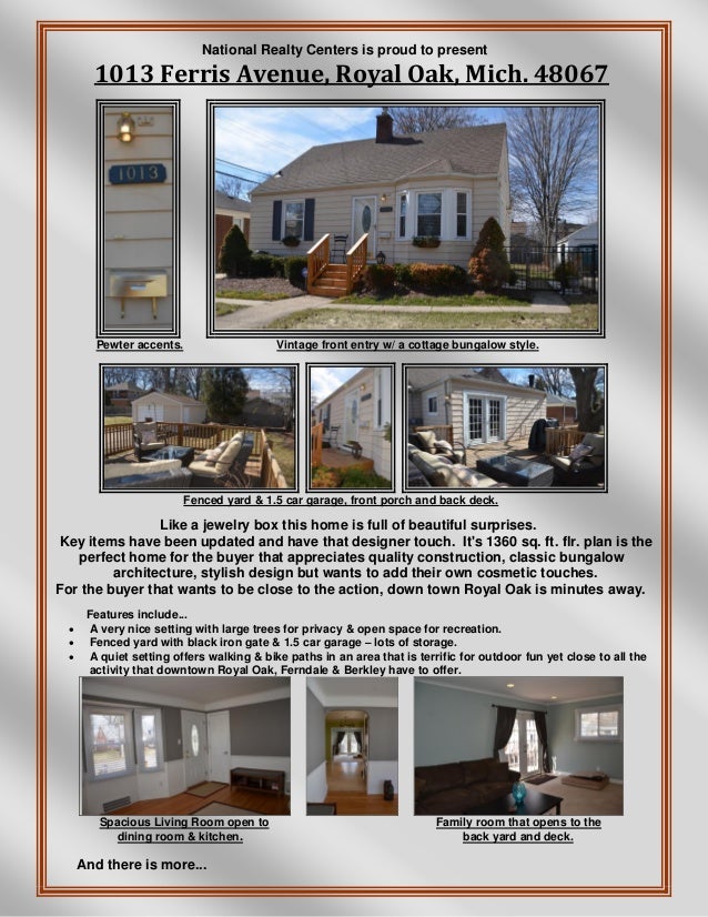 1013 Ferris Royal Oak Forsale2