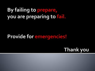 Emergency management
