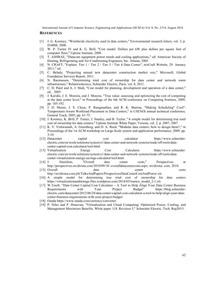 International Journal of Computer Science, Engineering and Applications (IJCSEA) Vol. 8, No. 2/3/4, August 2018
62
REFEREN...