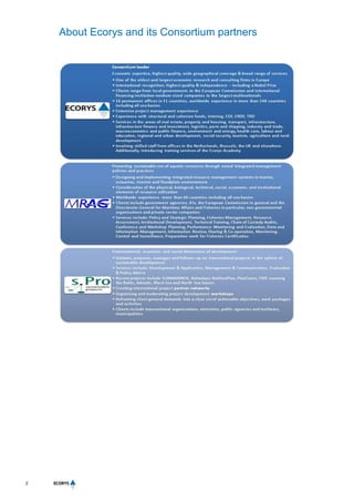 2
About Ecorys and its Consortium partners
 