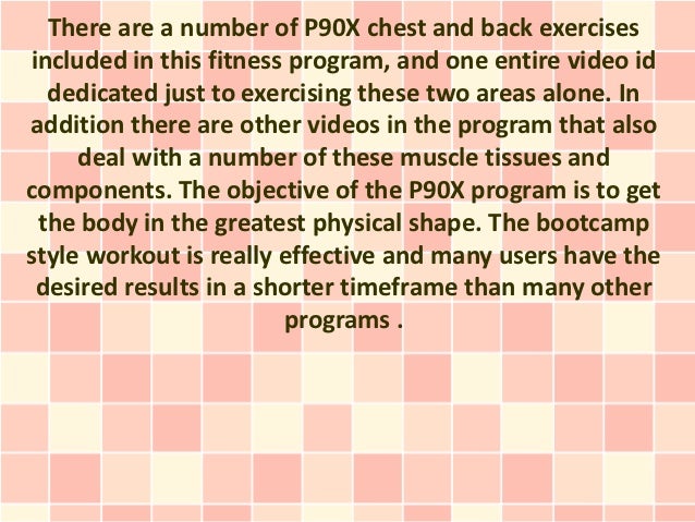 P90x Chest And Back Video