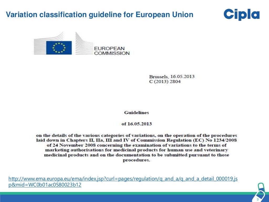 EU Variations & Renewals