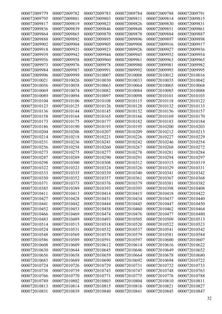 000072009779   000072009782   000072009783   000072009784   000072009788   000072009791
000072009795   000072009801   000072009803   000072009811   000072009814   000072009815
000072009817   000072009819   000072009823   000072009826   000072009830   000072009831
000072009836   000072009839   000072009846   000072009848   000072009851   000072009861
000072009864   000072009865   000072009870   000072009878   000072009884   000072009887
000072009888   000072009892   000072009895   000072009896   000072009897   000072009898
000072009902   000072009904   000072009905   000072009908   000072009916   000072009917
000072009918   000072009921   000072009923   000072009926   000072009927   000072009936
000072009939   000072009942   000072009944   000072009945   000072009952   000072009954
000072009956   000072009958   000072009960   000072009961   000072009963   000072009965
000072009973   000072009976   000072009978   000072009980   000072009981   000072009982
000072009984   000072009987   000072009991   000072009992   000072009993   000072009995
000072009996   000072009999   000072010007   000072010008   000072010012   000072010016
000072010021   000072010026   000072010030   000072010033   000072010035   000072010042
000072010056   000072010058   000072010063   000072010064   000072010065   000072010068
000072010069   000072010074   000072010082   000072010084   000072010085   000072010088
000072010089   000072010094   000072010097   000072010098   000072010101   000072010103
000072010104   000072010106   000072010108   000072010115   000072010118   000072010122
000072010123   000072010125   000072010126   000072010128   000072010132   000072010133
000072010136   000072010144   000072010145   000072010152   000072010156   000072010157
000072010158   000072010164   000072010165   000072010166   000072010169   000072010170
000072010173   000072010175   000072010177   000072010182   000072010183   000072010184
000072010186   000072010190   000072010193   000072010195   000072010200   000072010203
000072010204   000072010206   000072010207   000072010209   000072010212   000072010213
000072010214   000072010218   000072010221   000072010226   000072010227   000072010229
000072010231   000072010236   000072010241   000072010242   000072010246   000072010254
000072010256   000072010258   000072010260   000072010267   000072010268   000072010272
000072010273   000072010275   000072010277   000072010278   000072010281   000072010284
000072010287   000072010289   000072010290   000072010291   000072010294   000072010297
000072010298   000072010300   000072010308   000072010312   000072010315   000072010319
000072010322   000072010323   000072010324   000072010326   000072010329   000072010331
000072010333   000072010335   000072010339   000072010340   000072010341   000072010342
000072010350   000072010352   000072010357   000072010361   000072010367   000072010368
000072010371   000072010373   000072010376   000072010379   000072010381   000072010382
000072010385   000072010389   000072010393   000072010395   000072010398   000072010408
000072010411   000072010413   000072010414   000072010415   000072010418   000072010422
000072010427   000072010428   000072010431   000072010434   000072010437   000072010440
000072010441   000072010442   000072010444   000072010445   000072010447   000072010450
000072010452   000072010453   000072010458   000072010460   000072010462   000072010464
000072010466   000072010469   000072010474   000072010476   000072010477   000072010480
000072010483   000072010489   000072010493   000072010505   000072010509   000072010513
000072010514   000072010515   000072010518   000072010520   000072010522   000072010523
000072010524   000072010531   000072010532   000072010537   000072010541   000072010542
000072010548   000072010569   000072010578   000072010579   000072010581   000072010584
000072010586   000072010589   000072010591   000072010597   000072010600   000072010607
000072010608   000072010609   000072010612   000072010614   000072010616   000072010622
000072010630   000072010644   000072010645   000072010646   000072010649   000072010652
000072010656   000072010658   000072010659   000072010664   000072010678   000072010680
000072010685   000072010689   000072010690   000072010692   000072010694   000072010722
000072010724   000072010726   000072010729   000072010731   000072010732   000072010733
000072010738   000072010739   000072010743   000072010747   000072010748   000072010763
000072010766   000072010770   000072010771   000072010775   000072010776   000072010788
000072010789   000072010802   000072010803   000072010804   000072010810   000072010811
000072010813   000072010814   000072010815   000072010816   000072010821   000072010827
000072010831   000072010839   000072010840   000072010841   000072010845   000072010847
                                                                                          32
 