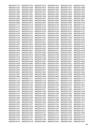 000202013774   000202013786   000202013810   000202013814   000202013818   000202013822
000202013825   000202013848   000202013854   000202013869   000202013872   000202013880
000202013883   000202013884   000202013888   000202013893   000202013897   000202013901
000202013906   000202013907   000202013915   000202013930   000202013934   000202013943
000202013952   000202013961   000202013965   000202013966   000202013968   000202013984
000202013986   000202013992   000202013994   000202014002   000202014005   000202014008
000202014020   000202014021   000202014033   000202014036   000202014042   000202014043
000202014045   000202014054   000202014056   000202014058   000202014060   000202014061
000202014068   000202014074   000202014085   000202014095   000202014096   000202014108
000202014115   000202014124   000202014129   000202014130   000202014138   000202014141
000202014147   000202014149   000202014150   000202014152   000202014156   000202014160
000202014173   000202014177   000202014180   000202014181   000202014183   000202014190
000202014222   000202014225   000202014229   000202014230   000202014233   000202014251
000202014255   000202014271   000202014281   000202014282   000202014288   000202014305
000202014329   000202014331   000202014341   000202014350   000202014351   000202014353
000202014354   000202014355   000202014356   000202014368   000202014370   000202014381
000202014384   000202014402   000202014413   000202014430   000202014451   000202014454
000202014459   000202014471   000202014472   000202014482   000202014483   000202014485
000202014487   000202014493   000202014499   000202014504   000202014510   000202014514
000202014521   000202014534   000202014536   000202014550   000202014555   000202014564
000202014565   000202014579   000202014583   000202014592   000202014594   000202014595
000202014598   000202014601   000202014607   000202014612   000202014625   000202014630
000202014634   000202014637   000202014640   000202014645   000202014657   000202014672
000202014675   000202014676   000202014686   000202014700   000202014703   000202014726
000202014728   000202014732   000202014746   000202014749   000202014751   000202014759
000202014760   000202014774   000202014780   000202014788   000202014791   000202014812
000202014813   000202014840   000202014841   000202014854   000202014857   000202014858
000202014859   000202014866   000202014868   000202014870   000202014872   000202014887
000202014898   000202014914   000202014915   000202014916   000202014922   000202014936
000202014941   000202014945   000202014951   000202014953   000202014961   000202014963
000202014970   000202014975   000202014977   000202014980   000202014981   000202014987
000202014992   000202015022   000202015024   000202015033   000202015036   000202015043
000202015047   000202015058   000202015064   000202015075   000202015080   000202015084
000202015086   000202015091   000202015096   000202015099   000202015106   000202015110
000202015114   000202015117   000202015120   000202015122   000202015123   000202015135
000202015145   000202015153   000202015154   000202015157   000202015162   000202015174
000202015182   000202015184   000202015188   000202015201   000202015219   000202015221
000202015222   000202015226   000202015229   000202015250   000202015259   000202015261
000202015271   000202015283   000202015294   000202015317   000202015321   000202015337
000202015345   000202015346   000202015347   000202015363   000202015369   000202015372
000202015374   000202015382   000202015384   000202015385   000202015387   000202015388
000202015391   000202015392   000202015396   000202015398   000202015402   000202015404
000202015418   000202015422   000202015425   000202015431   000202015440   000202015442
000202015446   000202015449   000202015458   000202015459   000202015467   000202015472
000202015474   000202015476   000202015479   000202015480   000202015481   000202015495
000202015496   000202015497   000202015499   000202015504   000202015508   000202015515
000202015525   000202015527   000202015537   000202015542   000202015543   000202015551
000202015557   000202015558   000202015574   000202015580   000202015586   000202015592
000202015597   000202015603   000202015613   000202015614   000202015615   000202015621
000202015624   000202015629   000202015638   000202015646   000202015650   000202015651
000202015656   000202015669   000202015672   000202015678   000202015679   000202015685
000202015694   000202015705   000202015706   000202015716   000202015720   000202015721
000202015722   000202015727   000202015733   000202015734   000202015743   000202015758
000202015763   000202015781   000202015788   000202015792   000202015798   000202015812
000202015814   000202015819   000202015840   000202015841   000202015846   000202015854
                                                                                          48
 
