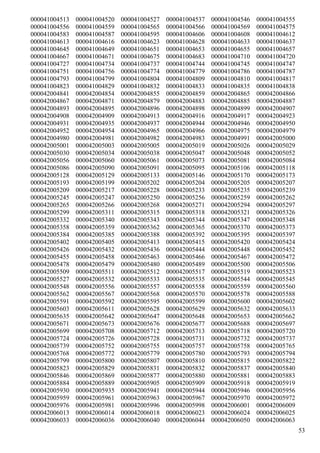 000041004513   000041004520   000041004527   000041004537   000041004546   000041004555
000041004556   000041004559   000041004565   000041004566   000041004569   000041004575
000041004583   000041004587   000041004595   000041004606   000041004608   000041004612
000041004613   000041004616   000041004623   000041004628   000041004633   000041004637
000041004645   000041004649   000041004651   000041004653   000041004655   000041004657
000041004667   000041004671   000041004675   000041004683   000041004710   000041004720
000041004727   000041004734   000041004737   000041004744   000041004745   000041004747
000041004751   000041004756   000041004774   000041004779   000041004786   000041004787
000041004793   000041004799   000041004804   000041004809   000041004810   000041004817
000041004823   000041004829   000041004832   000041004833   000041004835   000041004838
000042004841   000042004854   000042004855   000042004859   000042004865   000042004866
000042004867   000042004871   000042004879   000042004883   000042004885   000042004887
000042004893   000042004895   000042004896   000042004898   000042004899   000042004907
000042004908   000042004909   000042004913   000042004916   000042004917   000042004923
000042004931   000042004935   000042004937   000042004944   000042004946   000042004950
000042004952   000042004954   000042004965   000042004966   000042004975   000042004979
000042004980   000042004981   000042004982   000042004983   000042004991   000042005000
000042005001   000042005003   000042005005   000042005019   000042005026   000042005029
000042005030   000042005034   000042005038   000042005047   000042005048   000042005052
000042005056   000042005060   000042005061   000042005073   000042005081   000042005084
000042005086   000042005090   000042005091   000042005095   000042005106   000042005118
000042005128   000042005129   000042005133   000042005146   000042005170   000042005173
000042005193   000042005199   000042005202   000042005204   000042005205   000042005207
000042005209   000042005217   000042005228   000042005233   000042005235   000042005239
000042005245   000042005247   000042005250   000042005256   000042005259   000042005262
000042005265   000042005266   000042005268   000042005271   000042005294   000042005297
000042005299   000042005311   000042005315   000042005318   000042005321   000042005326
000042005332   000042005340   000042005343   000042005344   000042005347   000042005348
000042005358   000042005359   000042005362   000042005365   000042005370   000042005373
000042005384   000042005385   000042005388   000042005392   000042005395   000042005397
000042005402   000042005405   000042005413   000042005415   000042005420   000042005424
000042005426   000042005432   000042005436   000042005444   000042005448   000042005452
000042005455   000042005458   000042005463   000042005466   000042005467   000042005472
000042005478   000042005479   000042005480   000042005489   000042005500   000042005506
000042005509   000042005511   000042005512   000042005517   000042005519   000042005523
000042005527   000042005532   000042005533   000042005535   000042005544   000042005545
000042005548   000042005556   000042005557   000042005558   000042005559   000042005560
000042005562   000042005567   000042005568   000042005570   000042005578   000042005588
000042005591   000042005592   000042005595   000042005599   000042005600   000042005602
000042005603   000042005611   000042005628   000042005629   000042005632   000042005633
000042005635   000042005642   000042005647   000042005648   000042005653   000042005662
000042005671   000042005673   000042005676   000042005677   000042005688   000042005697
000042005699   000042005708   000042005712   000042005713   000042005718   000042005720
000042005724   000042005726   000042005728   000042005731   000042005732   000042005737
000042005739   000042005752   000042005755   000042005757   000042005758   000042005765
000042005768   000042005772   000042005779   000042005780   000042005793   000042005794
000042005799   000042005800   000042005807   000042005810   000042005815   000042005822
000042005823   000042005829   000042005831   000042005832   000042005837   000042005840
000042005846   000042005869   000042005877   000042005880   000042005881   000042005883
000042005884   000042005889   000042005905   000042005909   000042005918   000042005919
000042005930   000042005935   000042005941   000042005944   000042005946   000042005956
000042005959   000042005961   000042005963   000042005967   000042005970   000042005972
000042005976   000042005981   000042005996   000042005998   000042006001   000042006009
000042006013   000042006014   000042006018   000042006023   000042006024   000042006025
000042006033   000042006036   000042006040   000042006044   000042006050   000042006063
                                                                                          53
 