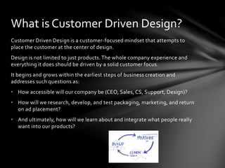 Customer Driven Design | PPTX
