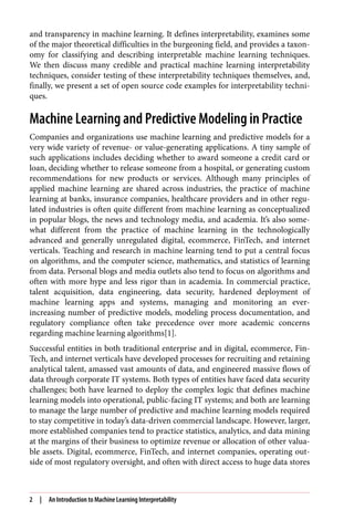 An Introduction to Machine Learning Interpretability 1st Edition ...