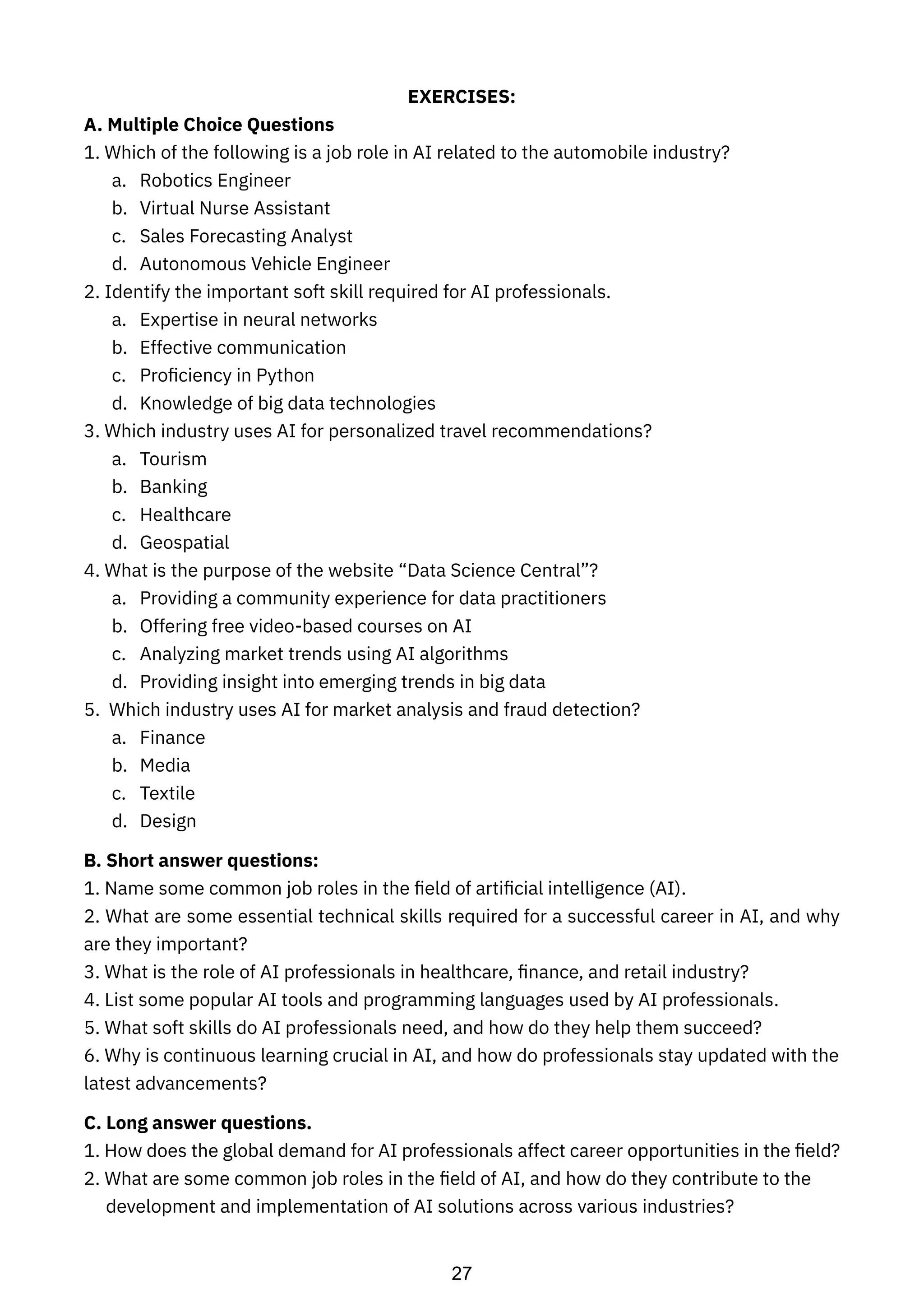 AI_Student_HandbookXI FOR CLASS XI cbses | PDF