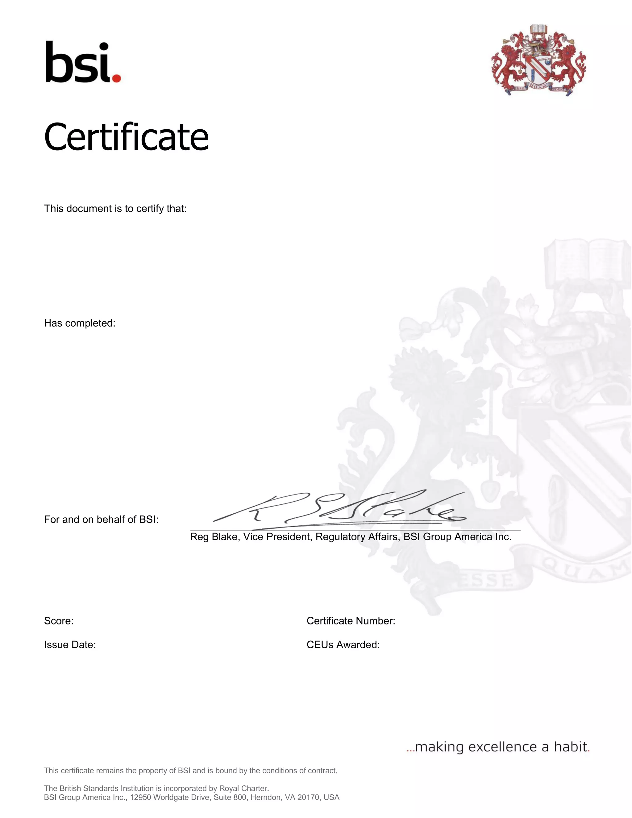 BSI Transition to ISO 140012015 PDF