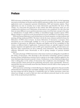 DNA Microarrays for Biomedical Research Methods and Protocols 1st ...