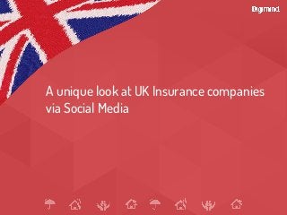 A unique look at UK Insurance companies
via Social Media
 