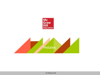 © McGraw-Hill
Metales
 