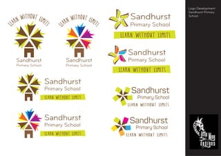 L
earn Without Limit
s
L
earn Without Limit
s
Sandhurst
Primary School
Learn Without Limits
Sandhurst
Primary School
Learn Without Limits
Sandhurst
Primary School
Sandhurst
Primary School
Logo Development
Sandhurst Primary
School
 