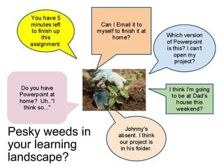 Pesky weeds in your learning landscape?   