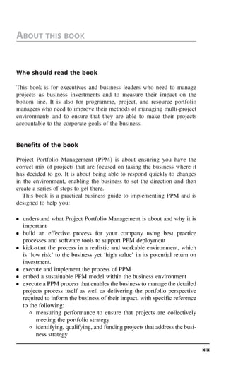 Shan Rajegopal Project Portfolio Management Leading The Corporate Vision First Edition ...