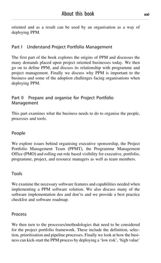 Shan Rajegopal Project Portfolio Management Leading The Corporate Vision First Edition ...