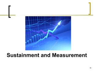 Sustainment and Measurement
86
 
