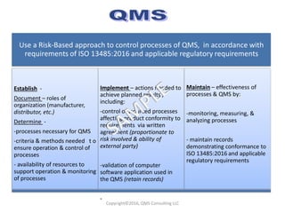 ISO 13485.2016 Training (Sample) | PDF