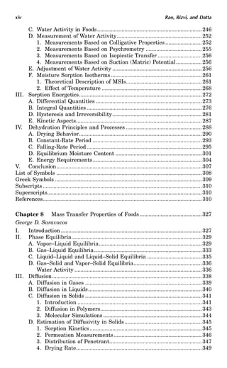 M A Rao Engineering Properties of Foods Third Edition Food Science and ...