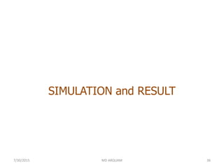 SIMULATION and RESULT
7/30/2015 MD ARQUAM 36
 