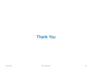 Thank You
7/30/2015 MD ARQUAM 49
 
