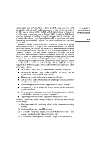Performance measurement system design | PDF