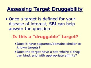 Structural Bioinformatics in Drug Discovery: From Target Identification ...