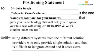 Marketing Plan Framework (RFID,IPPA & Wi-Fi) | PDF