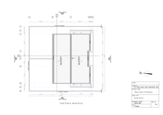 B C EA
1
02 03
3
2
8
12
13
14
7
11
FD
504
ROOF PLAN
UNIT TYPE B - ROOF PLAN
Three-Storey Townhouse
 