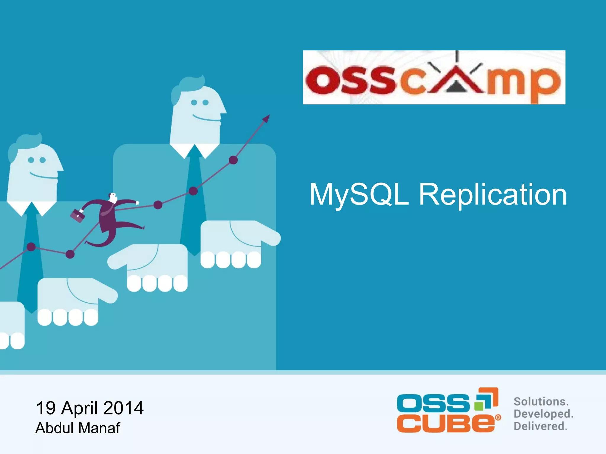 MySQL Replication 19 April 2014 Abdul Manaf 