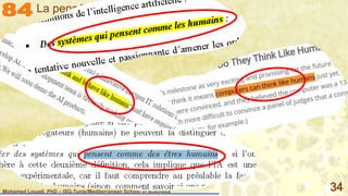 Mohamed Louadi, PhD – ISG-Tunis/Mediterranean School of Business 34
La pensée un calcul ?
 