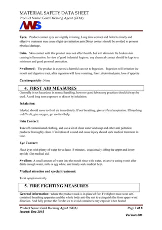 Msds Sheet For 409 Cleaner