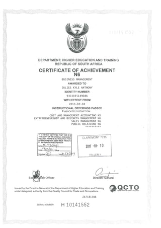 Business Management N4-N6