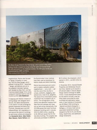 2015 - NAIOP Development Magazine Feature article